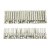 ZAMETTER Solarpanel-Steckverbinder, Innenkern, professioneller Photovoltaik-Stecker, Solarpanel-Kabelverbinder, Sol-ar-Stecker, wasserdicht, Kupfer, verzinkter Drahtverbinder (20 Paar)