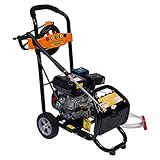 Hochdruckreiniger Benzin, 420cc Petrol Pressure Washer 66x41x53cm/7.5HP Engine Power Jet Cleaner High Power Garden