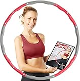 NAJATO Sports Hula Hoop Reifen Erwachsene – Inkl. Ebook (PDF Datei) & wahlweise mit Bauchweggürtel – 1,20 kg & 95 cm Durchmesser – Für Deine Traumfigur