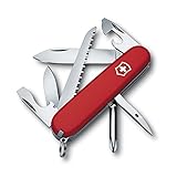 Victorinox Schweizer Taschenmesser Hiker, Swiss Army Knife, Multitool, 13 Funktionen, Klinge, Dosenöffner, Schraubendreher