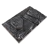 CVUTOVO PU Stein Hintergrundplatte Reptilien Terrarium Dekoration Langlebige Struktur Rückwand für Aquarium Wohnzimmer Wandgestaltung Praktische und Verblassungsresistente Deko