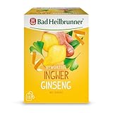 Bad Heilbrunner Ingwer-Ginseng Tee im Filterbeutel, 5er Pack (5 x 15 Filterbeutel)