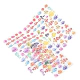 SEWACC 5 Blätter Selbstklebende Meerestiere Sticker für Kleine Bunte Aufkleber Kindgerechte Ozeanwelt Motive Sichere Papiermaterialien für Glatte Oberflächen und Geschenkideen