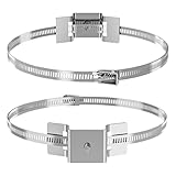 Bügel zur Befestigung, Halterung für Sicherheitskameras – 2 Stück, verstellbar, strapazierfähig, für den Außenbereich, für TV, Durchlauferhitzer, Satellit, Pergola, für den Außenbereich, Haus