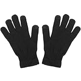 WLLHYF Winter Touchscreen Zauberhandschuhe Warme Finger Handschuhe Arbeits Schreib Winddichter Dehnbarer Gestrickter Fäustling Rutschfester Ski Liner Handschuh für Damen Herren bei Kaltem Wetter