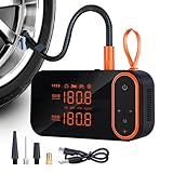 Nankoyal Reifenkompressor | 9 Bar Luftpumpe Mit Digitaler Anzeige,Autoreifenpumpe mit Manometer - für Autos, Fahrräder und Motorräder für den täglichen Gebrauch im