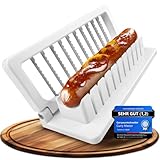 Currywurstschneider für zu Hause | schnelle & gleichmäßige Würstchenscheiben | Langlebige Gelenke + scharfe Klingen | Wurstschneider, Bananen Schneider