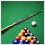 DFANCE Billard Pistole,automatischer Feder-Pool-Stick,Auswurf-Billard-Club-Sticks-Pistole,Spielzeugpistolenmodell,kreatives Gewehr Pool-Queue Geschenke für Anfänger Kinder