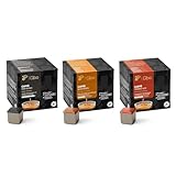 Tchibo Qbo Caffè Premium Kaffeekapseln, 81 Stück, 3x27 Kapseln in Würfelform, verschiedene Sorten, ausdrucksstarke Röstnote, aromaversiegelt, klimaneutral kompensiert, Kaffeegenuss zum Vorteilspreis