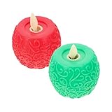 Operitacx 2Stücke LED Teelichtlampe Flammenlose Realistische Kerzenoptik Material für Stilvolle Deko bei Partys und Veranstaltungen Batteriebetrieben und Anwendung