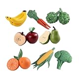 Happyyami 8 Stück Simuliertes Obst und Gemüse künstliche früchte wohnungsdeko Künstliche Pflanzenmodelle für die Dekoration wohnraumdeko realistische Gemüsemodelle Mini-Kunstgemüse Plastik