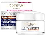 L'Oréal Paris Nachtpflege für das Gesicht, Anti-Aging Nachtcreme zur Minderung von Falten, Vitamin B3 und Vitamin E, Festigt und revitalisiert die Haut, Anti-Falten Experte, 1 x 50 ml