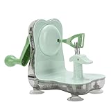 Fockety Apfelschäler Entkerner, Handgekurbelte Schälmaschine mit Leistungsstarker Saugbasis, Obstschalen Entferner, Apfelschäler Schneider Entkerner für die Schnelle Zubereitung von