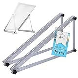 TTL Energy Solarmodul Halterung Alu 71 cm 28“ 2er Set 1 Paar - Winkel einstellbar 0-90° Montage & Befestigungs Set für Flachdach Aufständerung Balkonkraftwerk Solarpanel auf Balkon Garage Wand