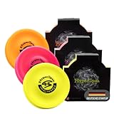 HYPERSPIN Mini-Frisbee - fliegt über 60 Meter weit - Trendsport, Outdoor-Spielzeug aus Silikon, die kleine neon Wurfscheibe ist der Neue Fun Sport klein u. passt in Jede Hosentasche (3er Set, bunt)