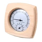 UPKOCH Sauna Hygrothermograph Thermometer Hygrometer mit Glatten Kanten für Dampfbad und Saunaraum Temperatur Luftfeuchtigkeitsmesser Langlebiges Saunazubehör für Zuhause