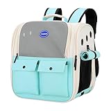 Rucksack für Katzen, Rucksack für Welpen, tragbarer Reiserucksack aus atmungsaktivem Netzgewebe für Haustiere, faltbare Tasche für Katzen, Transport von Kaninchen mit Gurten für Spaziergänge im Freien