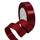 Tomedeks 22m Satinband 2CM Breite Schleifenband Geschenkband Dekoband Weihnachten Hochzeit，Hochzeits- und Geburtstagsstoffband, Geschenkband