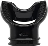 CRESSI Unisex-Adult Comfobite Black Orthodontisches Silikon Mundstück für Tauch Standard Atemregler, Confobite Schwarz, Einheitsgröße