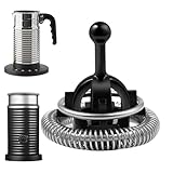 Gupcaqosjw 2 Stück Ersatzaufschäumer, Milchaufschäumer, Schneebesen Edelstahl, Kaffeebesen, Kaffeemaschine Schneebesen Aufschäume, Ersatzteile Rührwe, Multifunktionales Kaffeemaschinenaufschäumerzube