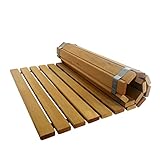 SudoreWell® Sauna Rollrost Holzmatte Bodenrost Red Cedar 100 x 60 x 1,5cm (AP-08 GW)