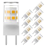 Puthernm 10 Pack G8 Glühbirne Warmes 3000k 3W Äquivalent 20W-25w Halogenlampe für Unterschrankleuchte Puck Glühbirne