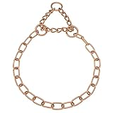 Sprenger Hundehalskette mit Durchzugskette 3 mm I CUROGAN Hundehalsband für kurz- und langhaar Hunderassen bis 55 kg (50 cm)