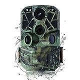 Kidsbuddy Wildkamera,Wildtierkamera 4K 32MP mit Bewegungsmelder & Nachtsicht, 120° Weitwinkel, 0.1s Auslösezeit, IP66 Wasserdicht, inkl. 32GB SD-Karte für Jagd/Wald