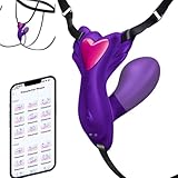 Butterfly Vibrator für Klitoris Stimulation,Tragbares Leise Stark Höschen Vibrator mit APP Fernbedienung Sex Spielzeug für Die Frau mit 9 Vibrationsmodi Sex Toy Sexspielzeug für Erwachsene für Paare