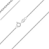 Planetys - Ankerkette 925 Sterling Silber Rhodiniert Kette - 1.5 mm Breite Längen: 50 cm