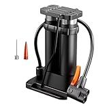 Folpus Fahrrad Standpumpe Fußpumpe Zubehör Air Inflator für Erwachsene Mountain Road Bike, Doppelzylinder