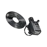 YARNOW DC bürstenlose Wasserpumpe wiederaufladbar Luft Bausatz Schlauch im Freien jetpumpe shot pumpe Strahlpumpe Wasserpumpe für Brunnen Springbrunnen Wasserpumpe keramischer Kern Black