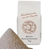 Buchweizenmehl 1kg in bester Qualität, frisch aus der Rätze-Mühle 100% regional, naturbelassen Buchweizen gemahlen 1000g