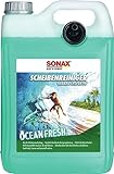 SONAX ScheibenReiniger gebrauchsfertig Ocean-Fresh (5 Liter) gebrauchsfertiger Reiniger für die Scheiben- und Scheinwerferwaschanlage | Art-Nr. 02645000