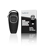 TruePets® 2in1 Hundeklicker - Clicker Inkl. Hundepfeife - Klicker Hund - Bestens geeignet für die Hundeerziehung - Clicker Doog - Klicker Katze - Clickertraining Katze - Katze/Hunde Pfeife (Schwarz)