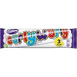 Cadbury's Curly Wurly 3er Multipack – Weicher Karamell-Zopf mit Überzug aus zarter Milchschokolade – Das Original im Multipack (3 x 21,5g)