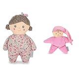 Sterntaler Spielpuppe S Amelie & 3001451 Spielpuppe, Integrierte Rassel, Alter: Für Babys ab der Geburt, 16 cm, Rosa