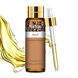 PHATOIL Myrrheöl Ätherisches Öl Reine 10ML, Ätherische Öle für Diffuser Erstklassige Qualität, Aroma Duftöl Myrrhe Öl für Kerzen, Raumdüfte, Myrrh Oil