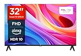 TCL 32SF540 - 32 Zoll FHD Smart Fernseher - HDR & HLG-Dolby Audio-DTS Virtual X /DTS-HD-Metall Randlos-Dual-Band Wifi 5-mit Fire OS 7 System