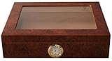 GERMANUS Zigarren Humidor Mensalla für ca. 30 Zigarren, Braun