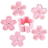 Sewroro Mehrzweck Keksausstecher Kirschblüte aus Abs Wiederverwendbare Fondant und Plätzchenausstecher für Zuhause und Erwachsene 6 Stück