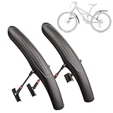 Kadacha Fahrrad Schutzblech Set,Universal Schnelle Demontage Fahrrad spritzschutz aus Hochleistungskunststoff für 24-29 Zoll Fahrrad Schutz vor Spritzwasser (MTB)