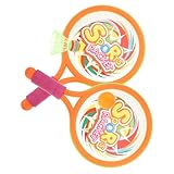 TOYANDONA 1 Satz Tennisschläger Für Jugend Outdoor Badmintonschläger Für Sportausrüstung Schläger Ballschläger Schlägerball Weiche Schläger Schlägersport Orange PVC