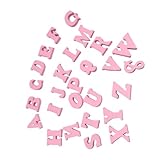 SEWOART 100 Stück Holzbuchstaben DIY Holzscheiben Kreative Holzchips für Bastelverzierung Kinderhandwerk und Dekoration Zubehör