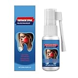Mnozreo Lindert Schmerzen beim Zahnfleisch, Spray zur Pflege von Zahnfleisch, enthält Mundwasser, Spray zur Linderung der Mundpflege, tragbares Zahnschmerzspray, 20 ml