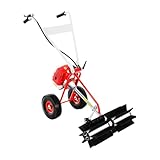 43-CCM-Benzin-Kehrmaschine, 2-Takt-Großflächenkehrmaschine, Professionelle Rasenreinigungsmaschine, Geeignet für die Reinigung von Einfahrten, Rasenflächen, Gehwegen und Golfplätzen.