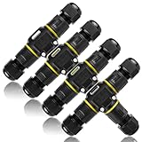 Kabelverbinder Wasserdicht 3 Polig 4 Stück Kabelverbinder Wasserdicht IP68 Kabelverbinder IP68 Kabel Wasserdicht Verbinden Kabel Verbinder Wasserdicht für Ø3-12 mm Kabeldurchmesser für Garten Outdoor