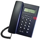 K010A-1 Professionelles schnurgebundenes Telefon, Desktop-Festnetztelefon, Anrufer-ID, Musik, für Hotel, Restaurant, Schreibtisch und Wandhalterung, kabelgebundenes Telefon, Hotel, Telefon, Büro,