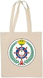 Royal Saudi Navy Seal Tragetasche aus natürlicher Baumwolle, Weiß