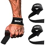 Auriselle 2 Stück Zughilfen Krafttraining Lifting Straps Kreuzheben Gurte Frauen Männer (Gepolstert) Verstellbarem Klettverschluss Rutschfeste Zughilfen Poignées de Fitness für Krafttraining, Yoga